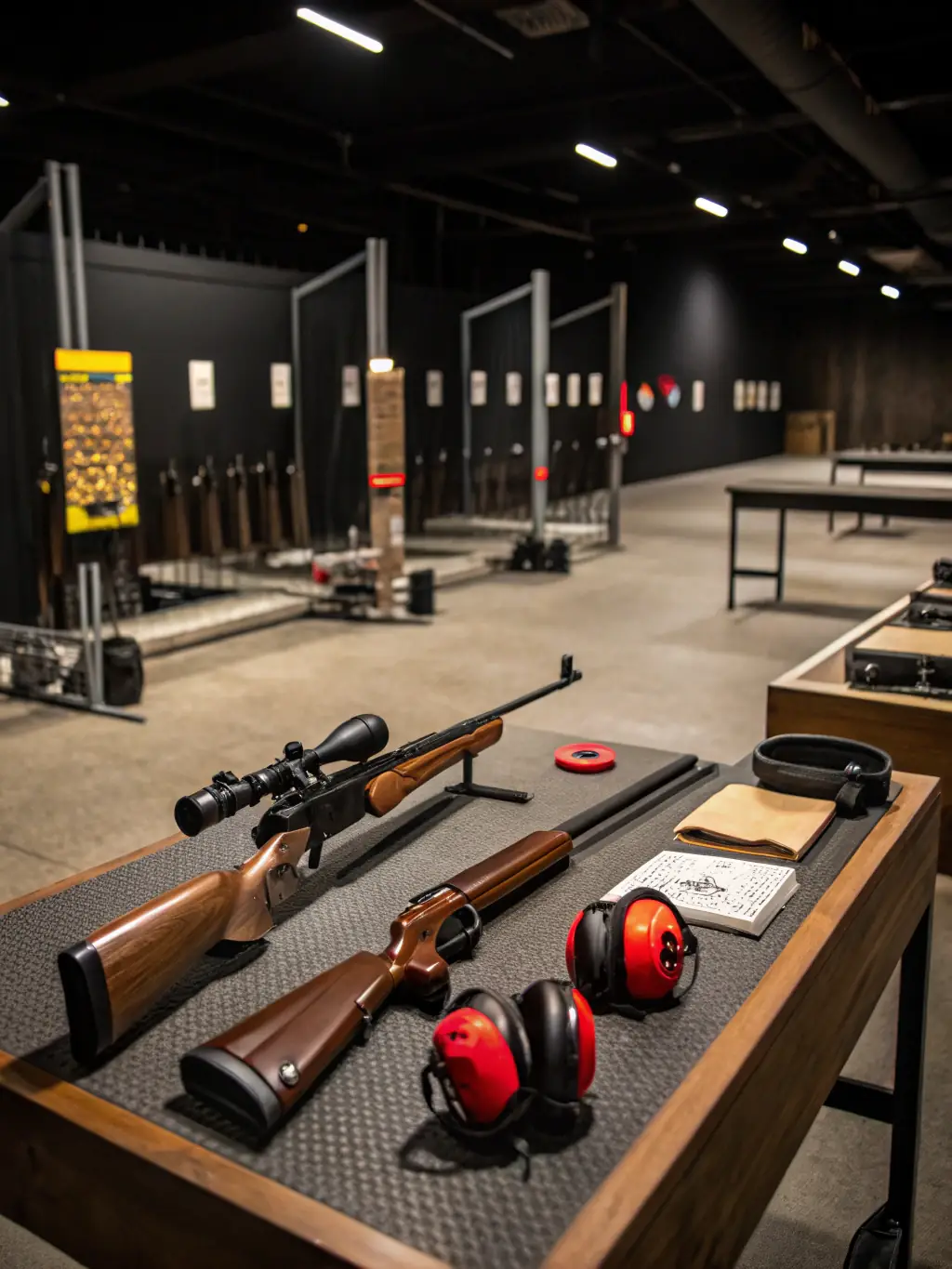An action shot of experienced shooters participating in the 'Advanced Marksmanship' program, showcasing precision and skill at the CTSC CLUB DE TIR DE SAINT COUTANT.